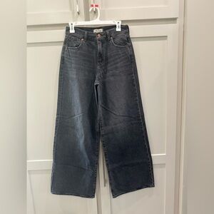 Madewell Black Wide-Leg High-Rise Jeans